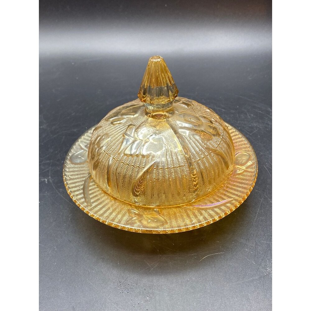 Jeanette Iris N Herringbone Carnival Domed Butter